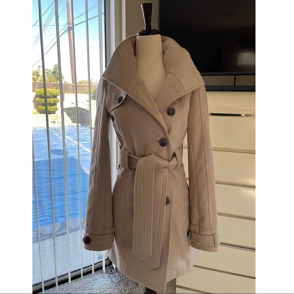 Jack by BB Dakota Pea Coat, Beige, XS